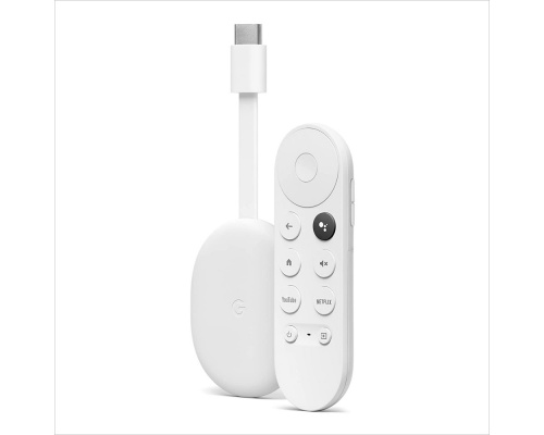 Google Smart TV Stick Chromecast with Google TV 4K UHD με Bluetooth / Wi-Fi / HDMI και Google Assistant (Snow)