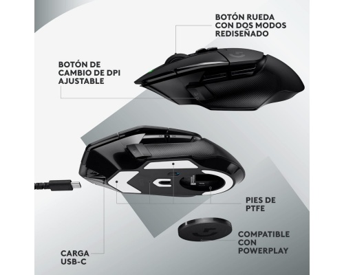 Logitech G502 X PLUS LIGHTSPEED Wireless RGB Gaming Mouse Μαύρο