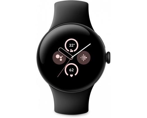 Google Pixel Watch 2 Aluminium με Παλμογράφο (Matte Black / Obsidian Active Band)