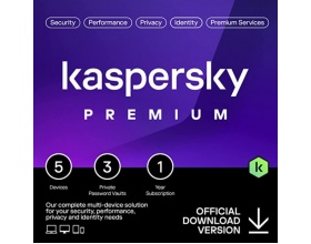 Kaspersky Premium (Ηλεκτρονική Άδεια) 5 Συσκευές 1 Χρόνος