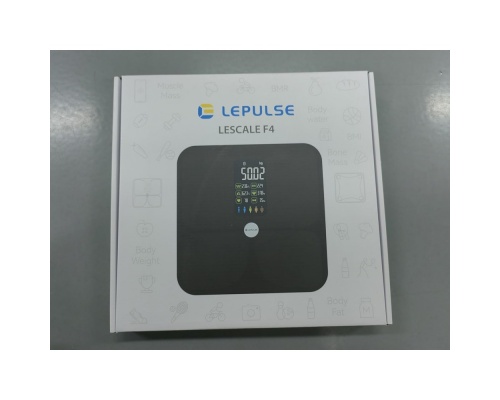 Lepulse Lescale F4 Heart Rate Smart Body Fat Scale Black