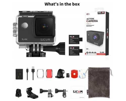 SJCAM SJ4000 Action Camera 4K Ultra HD Υποβρύχια με WiFi Μαύρη με Οθόνη 2"