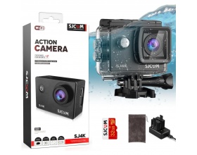 SJCAM SJ4000 Action Camera 4K Ultra HD Υποβρύχια με WiFi Μαύρη με Οθόνη 2"