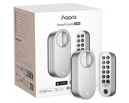 Aqara U200 Smart Retrofit Door Lock Matter Compatible Silver