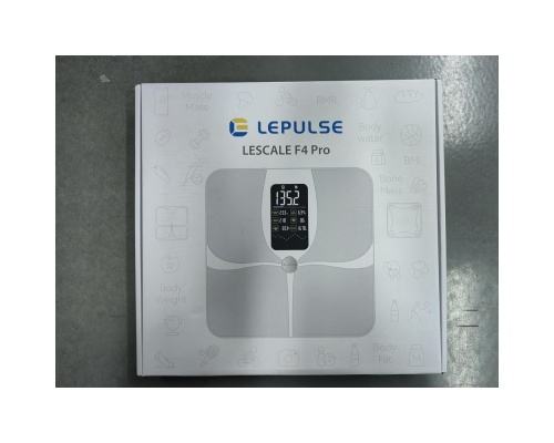 Lepulse Lescale F4 pro Heart Rate Smart Body Fat Scale White