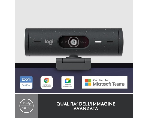 Logitech Brio 500 Web Camera Full HD 1080p με Autofocus