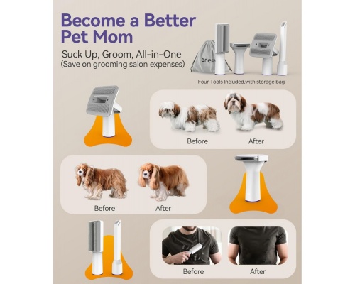 Oneisall Κουρευτική Μηχανή Σκύλων Pet Grooming Kit Bm1