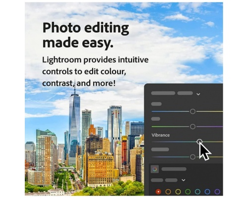 Adobe Creative Cloud Photography Plan 20 GB: Photoshop + Lightroom | 1 έτος | PC/Mac  Ηλεκτρονική άδεια για 1 Χρήστη και 1 Έτος χρήσης