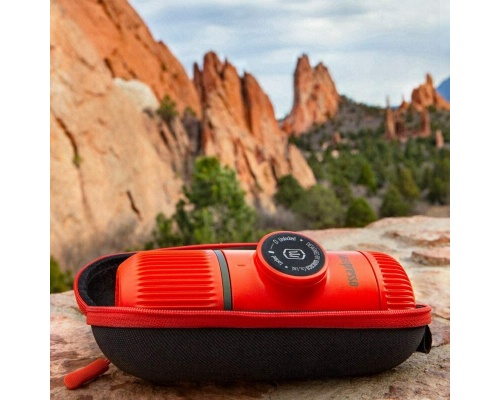 Wacaco Nanopresso Φορητή Μηχανή Καφέ για Camping με Θήκη Κόκκινο