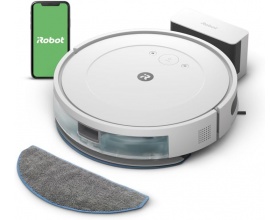 iRobot Roomba Combo Essential Σκούπα Ρομπότ για Σκούπισμα & Σφουγγάρισμα με Χαρτογράφηση και Wi-Fi Λευκή