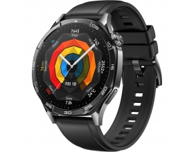 Huawei Watch GT 5 Stainless Steel 46mm Αδιάβροχο με Παλμογράφο (Μαύρο)