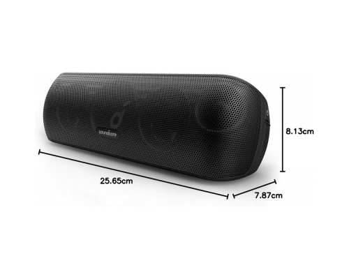 Soundcore by Anker Motion+ Αδιάβροχο Ηχείο Bluetooth 30W με Διάρκεια Μπαταρίας έως 12 ώρες Μαύρο