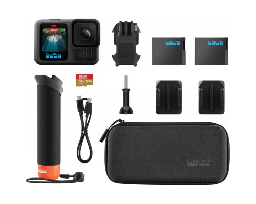 GoPro HERO13 Accessory Bundle Action Camera 5K Υποβρύχια με WiFi Μαύρη με Οθόνη 2.27"