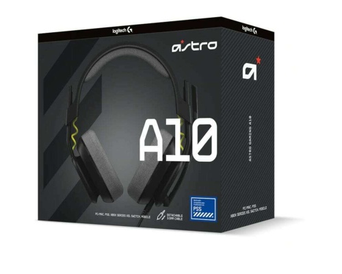 Logitech Astro G A10 Gen 2 Gaming Ενσύρματα Ακουστικά 3.5mm - Μαύρα